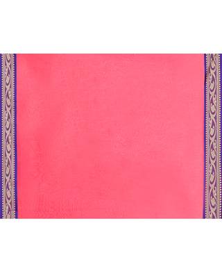 cotton silk rose handloom saree with blouse piece 6