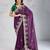 Wine  Party Wear Soft Star Georgette Saree