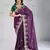 Wine  Party Wear Soft Star Georgette Saree