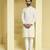 White plain cotton silk kurta pajama