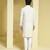 White plain cotton silk kurta pajama