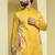 Yellow printed cotton  kurta pajama