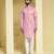 Pink plain cotton  kurta pajama