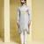 Silver printed cotton kurta pajama