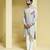 Silver printed cotton kurta pajama