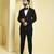 Black plain rayon tuxedo