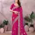 Pink embroidered georgette saree  