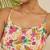 Floral print waist cut-out jumpsuit