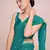 Embellished rama green color  bollywood georgette saree with unstiched blouse