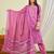 Cotton kurti with pant and matching dupatta sets