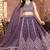 purple Wedding Lehenga Choli for Women