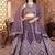 purple Wedding Lehenga Choli for Women