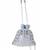 Celestia Mirror Embellished Potli Bag – Icy Blue Sparkle (9 x 8.5 in)