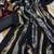 black triple sequin embroidered georgette saree