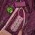 Women's purple embroidered dress material