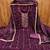 Women's purple embroidered dress material