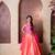 Pink plain silk lehenga 