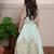 Green embroidered silk lehenga