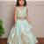 Green embroidered silk lehenga