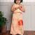 Orange printed cotton co ord set