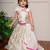 Cream embroidered georgette lehenga