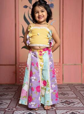 Multicolour printed linen co ord set 1