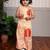 Orange printed cotton co ord set