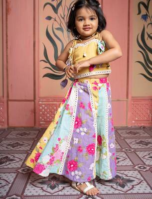 Multicolour printed linen co ord set 3