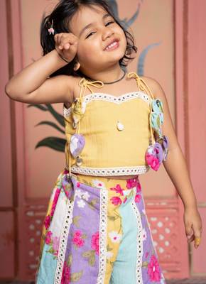 Multicolour printed linen co ord set 4