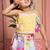 Multicolour printed linen co ord set