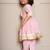 Pink plain chanderi co ord set