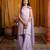 Purple embroidered chanderi sharara