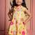 Yellow printed linen Kurta set