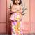 Pink printed linen co ord set