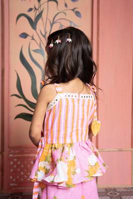 Pink printed linen co ord set 5