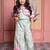 Green embroidered chanderi silk co ord set