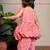 Red printed cotton co ord set