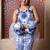 Blue embroidered organza sharara 