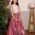 Pink embroidered tissue co ord set