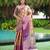 Women's stunning pink soft silk kanjeevaram full zari work saree with blouse piece