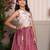 Pink embroidered tissue co ord set