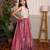 Pink embroidered tissue co ord set