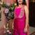 Pink plain silk Three Piece Co ord Set