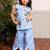 Blue plain cotton co ord set