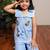 Blue plain cotton co ord set