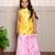 Yellow plain silk co ord set