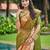 Women's stunning red soft silk kanjeevaram full zari work saree with blouse piece