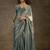Blue Jarkhan Diamond Work silk blend Saree