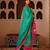 Suruchi emerald green silk hand embroidered suit set