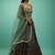 Charming Green Chinon Digital Print Designer Party Wear Lehenga Choli